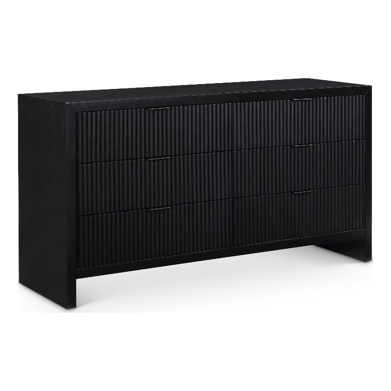 Meridian Furniture Fairfax Black Oak Veneer Dresser