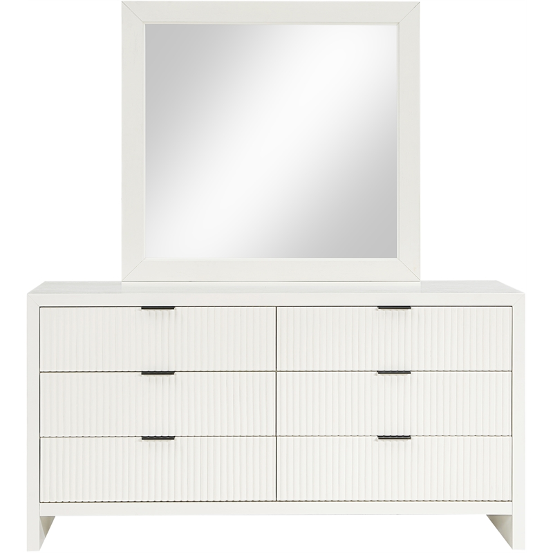 Meridian Furniture Fairfax Cream Oak Veneer Dresser