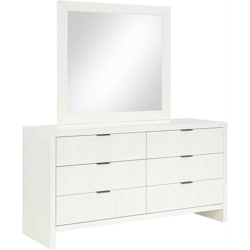 Meridian Furniture Fairfax Cream Oak Veneer Dresser