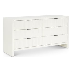 Meridian Furniture Fairfax Cream Oak Veneer Dresser