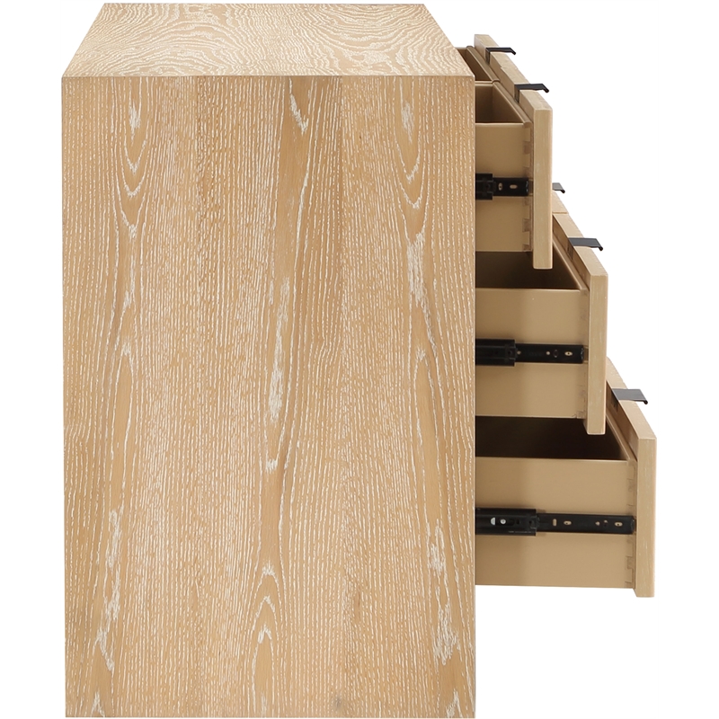 Meridian Furniture Fairfax Natural Oak Veneer Dresser