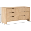 Meridian Furniture Fairfax Natural Oak Veneer Dresser