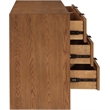 Meridian Furniture Fairfax Walnut Oak Veneer Dresser