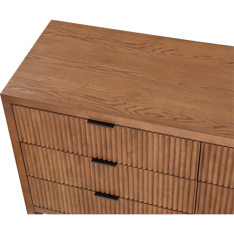 Meridian Furniture Fairfax Walnut Oak Veneer Dresser