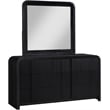 Meridian Furniture Fluted Black Oak Veneer Dresser