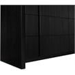 Meridian Furniture Fluted Black Oak Veneer Dresser
