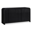 Meridian Furniture Fluted Black Oak Veneer Dresser