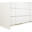 Meridian Furniture Fluted Cream Oak Veneer Dresser