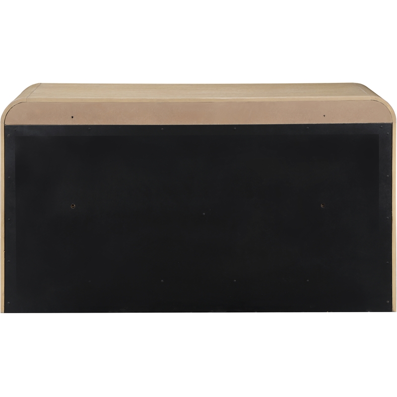 Meridian Furniture Fluted Natural Oak Veneer Dresser
