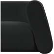 Meridian Furniture Abbington Contemporary Boucle Fabric Chair in Black