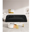 Meridian Furniture Abbington Contemporary Boucle Fabric Sofa in Black