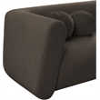 Meridian Furniture Abbington Contemporary Boucle Fabric Chair in Brown