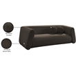 Meridian Furniture Abbington Contemporary Boucle Fabric Sofa in Brown