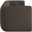 Meridian Furniture Abbington Contemporary Boucle Fabric Sofa in Brown