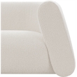 Meridian Furniture Abbington Contemporary Boucle Fabric Loveseat in Cream