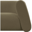 Meridian Furniture Abbington Contemporary Boucle Fabric Chair in Olive Green