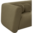 Meridian Furniture Abbington Contemporary Boucle Fabric Chair in Olive Green