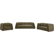 Meridian Furniture Abbington Contemporary Boucle Fabric Sofa in Olive Green