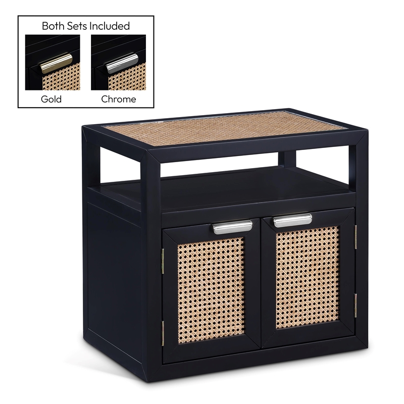 Meridian Furniture Cole Black Night Stand