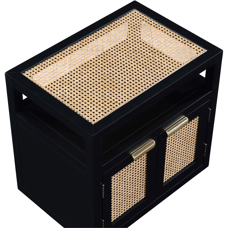 Meridian Furniture Cole Black Night Stand