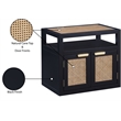 Meridian Furniture Cole Black Night Stand