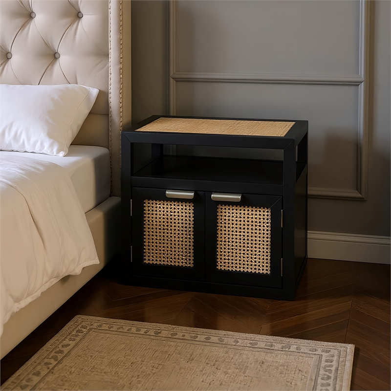 Meridian Furniture Cole Black Night Stand
