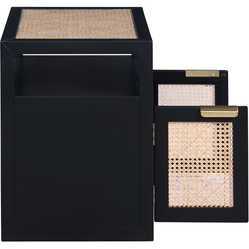 Meridian Furniture Cole Black Night Stand