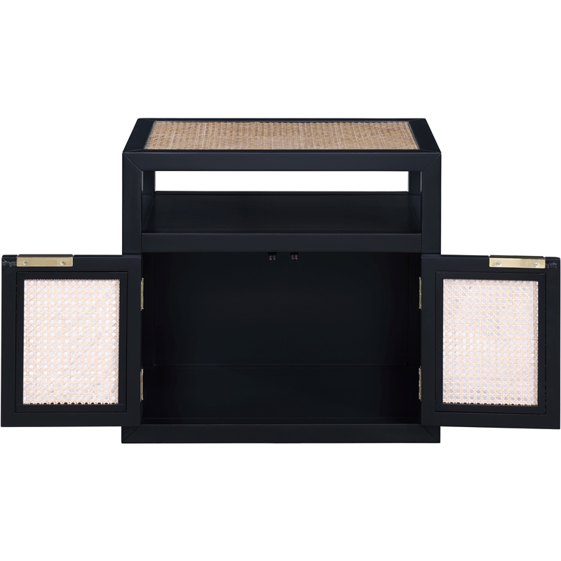 Meridian Furniture Cole Black Night Stand