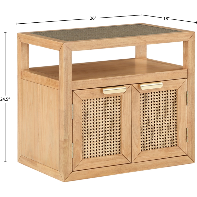Meridian Furniture Cole Natural Night Stand