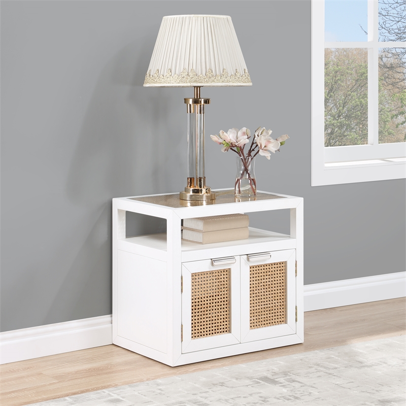 Meridian Furniture Cole White Night Stand