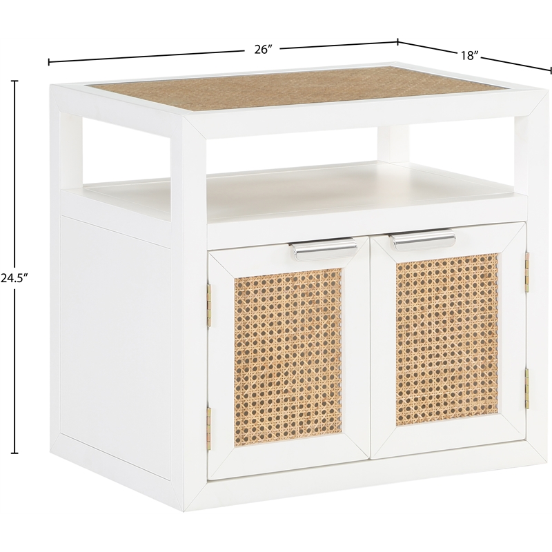Meridian Furniture Cole White Night Stand