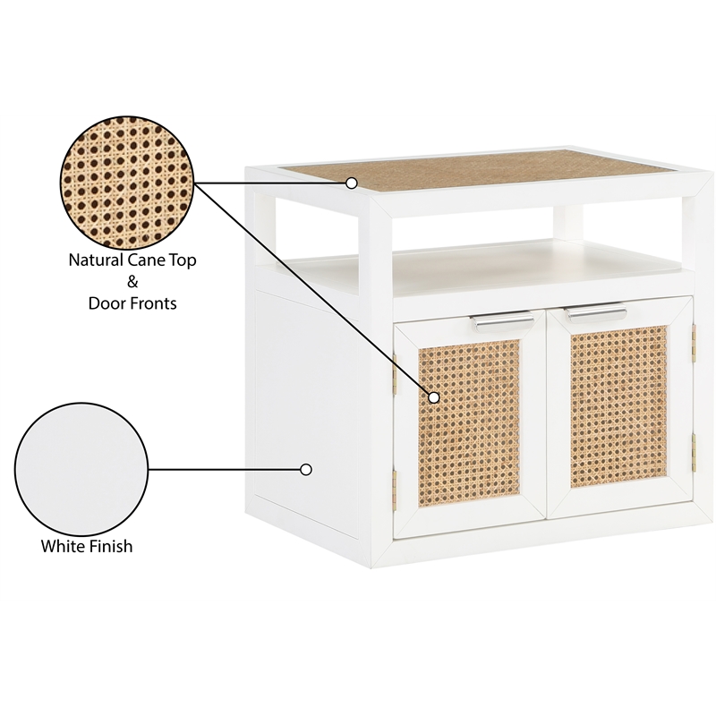 Meridian Furniture Cole White Night Stand