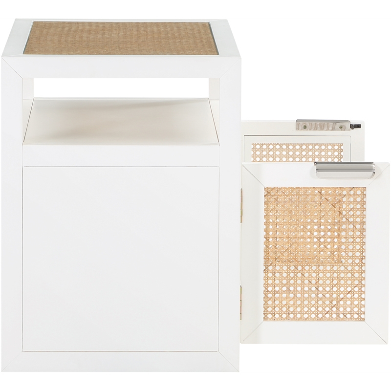 Meridian Furniture Cole White Night Stand