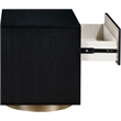 Meridian Furniture Wade Black Night Stand / Side Table