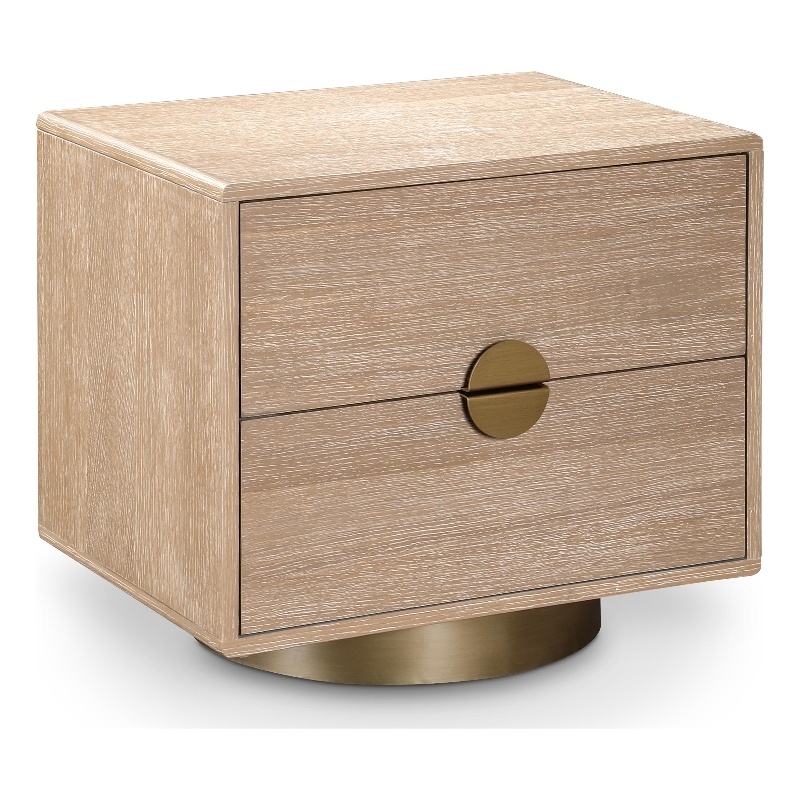 Meridian Furniture Wade Natural Night Stand / Side Table