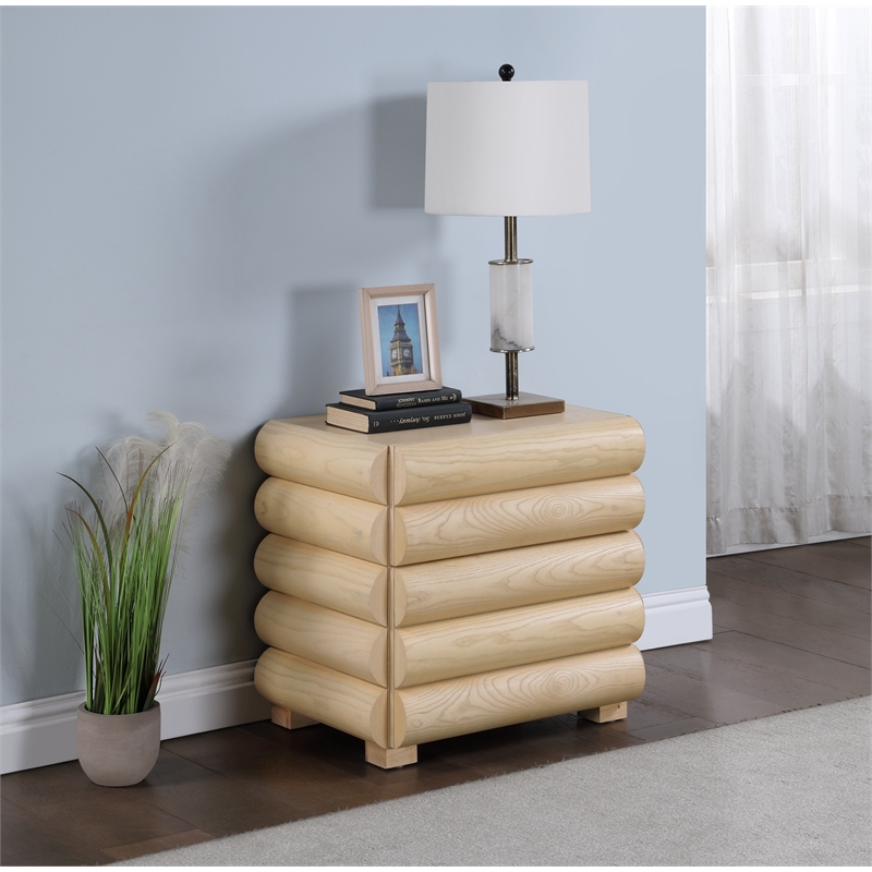 Meridian Furniture Maverick Natural Night Stand / Side Table