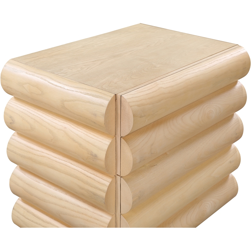 Meridian Furniture Maverick Natural Night Stand / Side Table