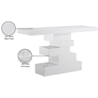 Meridian Furniture Westmount White Console Table