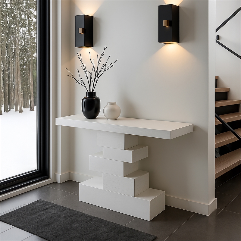 Meridian Furniture Westmount White Console Table