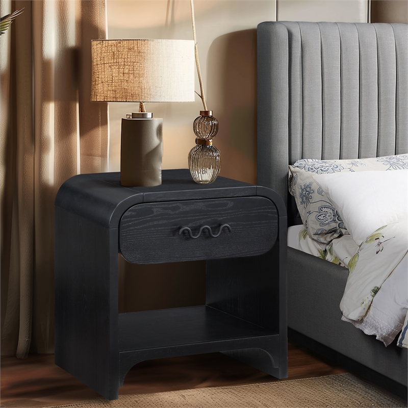 Meridian Furniture Hayes Black Night Stand / Side Table