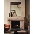 Meridian Furniture Soleil Black Mirror with Gold Iron Metal Accents