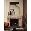 Meridian Furniture Soleil Black Mirror with Silver Iron Metal Accents
