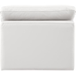 Meridian Furniture Indulge Vegan Leather Armless Chair in Cream