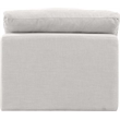 Meridian Furniture Indulge Contemporary Fabric Armless Chair in Cream