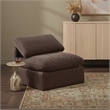 Meridian Furniture Indulge Contemporary Velvet Armless Chair in Brown