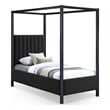Meridian Furniture Kelly Green Boucle Fabric Twin Bed