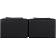 Meridian Furniture Cube Black Vegan Leather 2-Pc. Modular Sofa