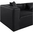 Meridian Furniture Cube Black Vegan Leather 2-Pc. Modular Sofa