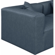 Meridian Furniture Cube Navy Blue Vegan Leather 4-Pc. Modular Sofa