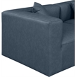 Meridian Furniture Cube Navy Blue Vegan Leather 2-Pc. Modular Sofa